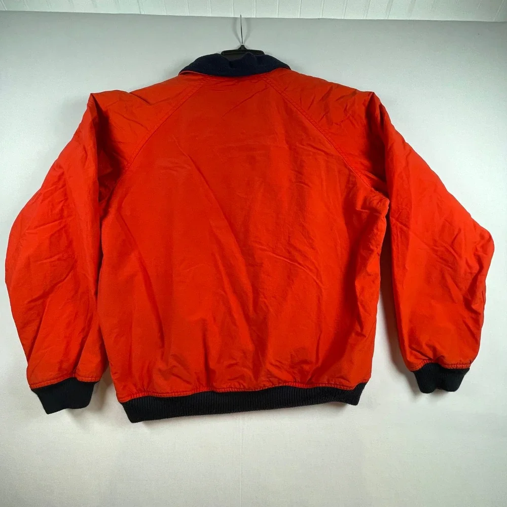 VTG‎ Polo Ralph Lauren Men's Red Navy Fleece Lined Bomber Jacket Size M